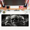 Funny Skull Design Dark Mouse Pad For Office Gaming And Keyboards Non-Slip Large Waterproof