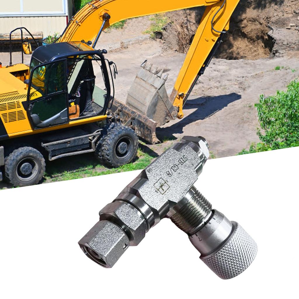 G3 8 Flow Control Valve Bidirectional Hydraulic Restrictor Valve for 1 2 Ton Mini Excavator