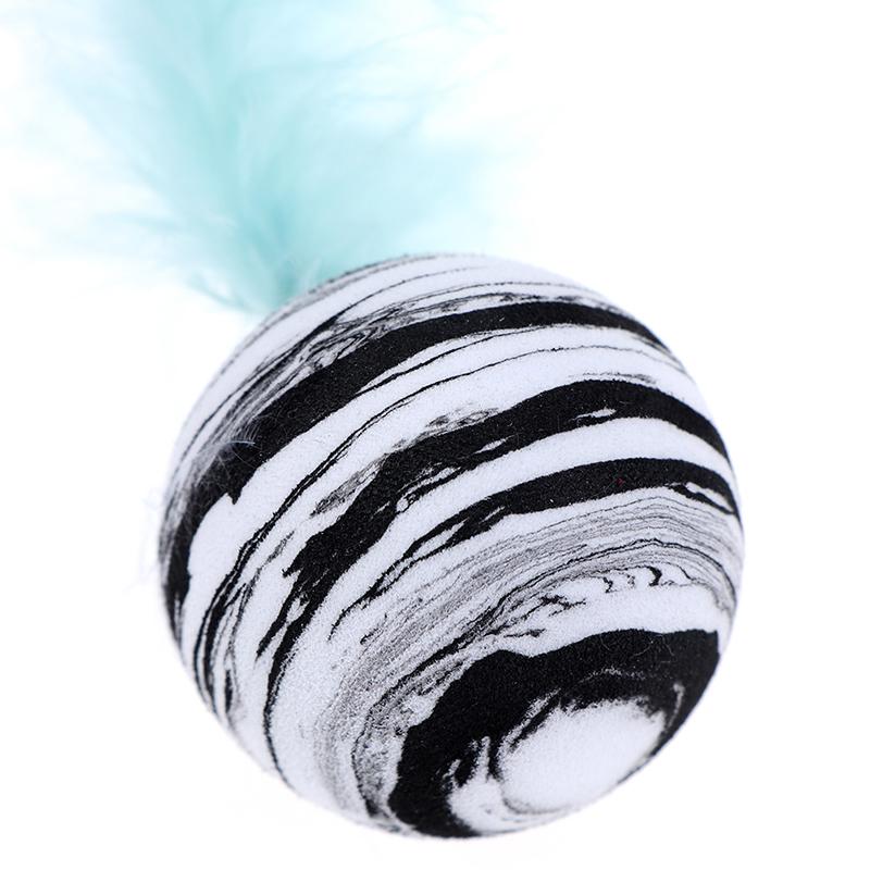 Cat Toy Star Ball Plus Feather Eva Light Foam Ball Throwing Funny Interactive