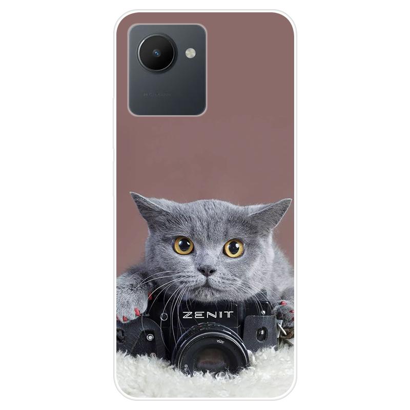 Для Realme C30S C 30S RealmeC30S чехол Мягкая силиконовая задняя крышка Чехол для телефона с рисунком из мультфильма Разнообразие