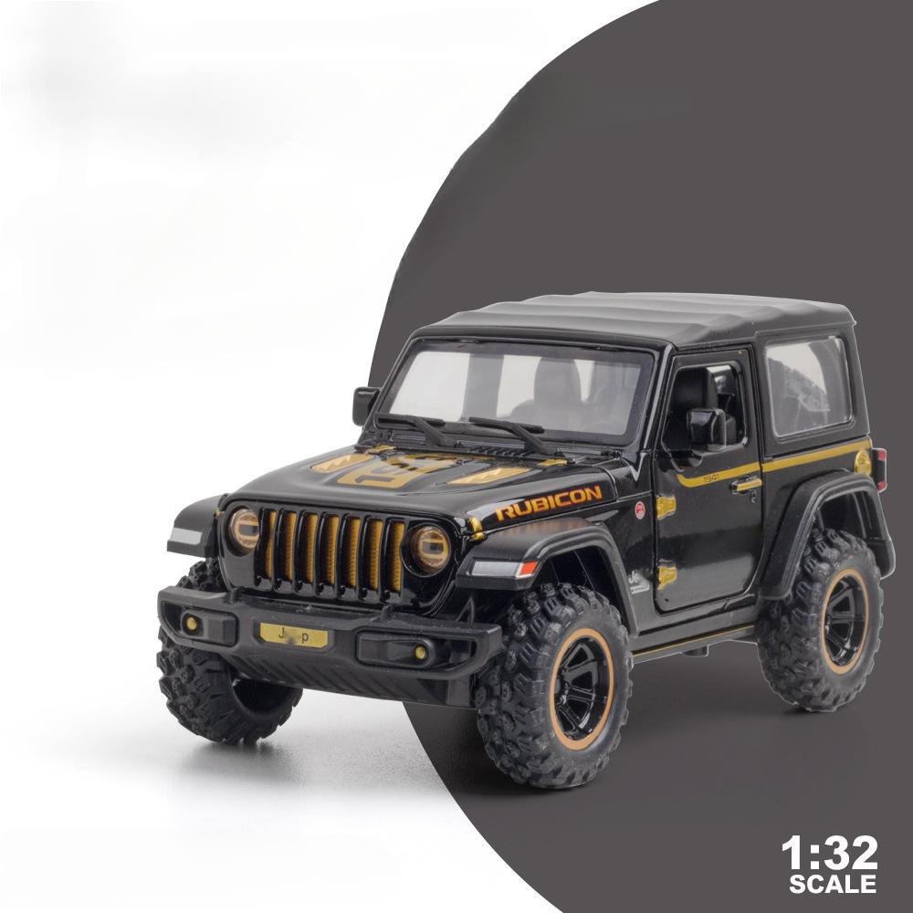 1/32 Wrangler литые модели автомобилей игрушка 1941 Rubicon металлические внедорожники со звуком световые игрушки для детей мальчиков