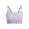X Stella McCartney Co-Branded Tpr Sports Bra With Adjustable Crossover Straps And Logo Print Women Sports Bra Purple HI6161