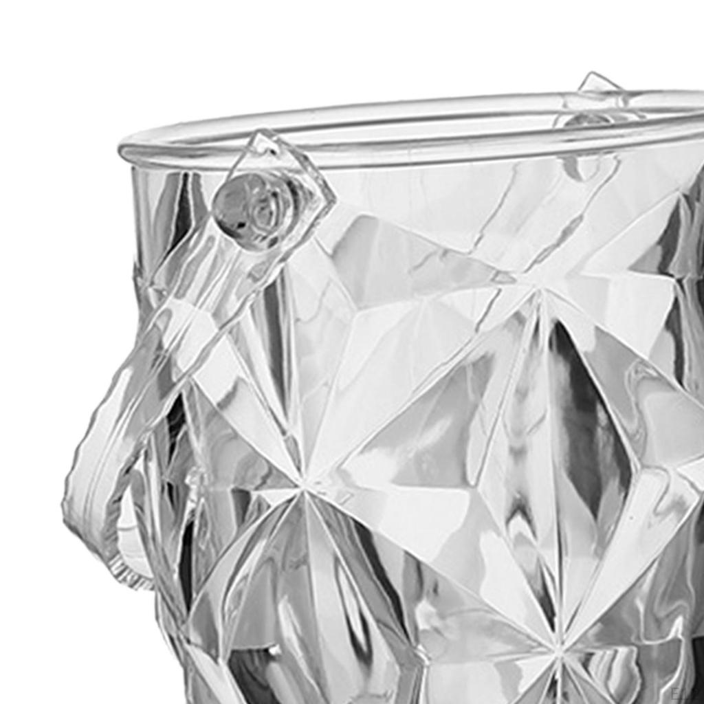 Bucket, Party Beverage Bin, Ice Container Drink Chiller, Bucket Acrylic Storage Tub for Home Bar