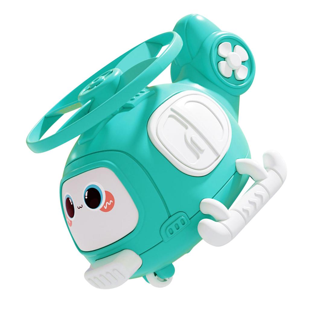 Игрушка Вертолет Бамбуковый Стрекоза Пластиковый Инерционный Столкновение Самолет Игрушки для Подарков на День Рождения Вечеринка Голубой