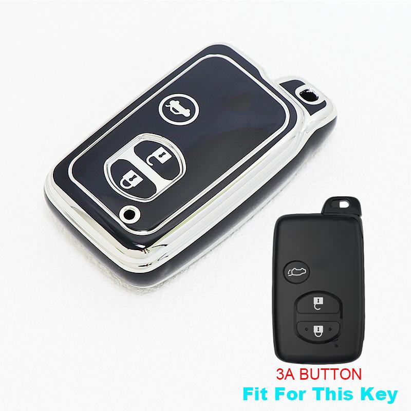 Чехол-держатель для ключа-брелока для Toyota Yaris Corolla Vitz RAV4 Land Cruiser Camry Highlander Prado Prius Автомобильный пульт дистанционного управления Чехол для ключа-брелока