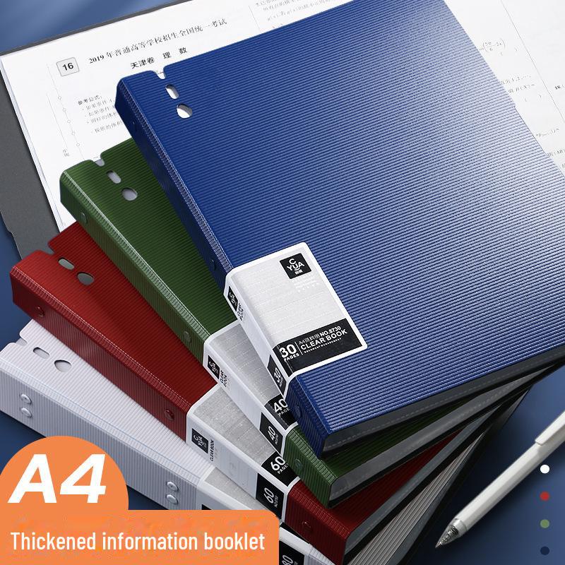Испанская книга данных: Папка-вкладыш и контрольная бумага формата А4 на 30, 60, 80, 40 страниц с карманом для хранения файлов и канцелярских принадлежностей