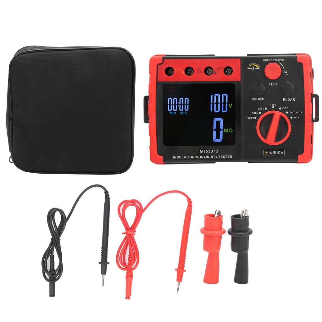 GT5307B Digital Insulation Resistance Tester Digital High Voltage Megohmmeter Resistance Meter