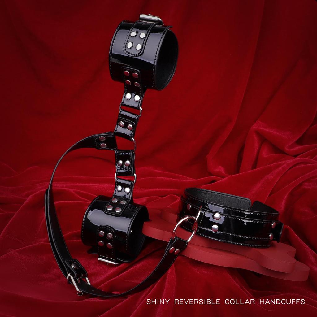 Kinky Tools SM Ошейник для изгиба спины и наручники Интегрированное средство ограничения для взрослых