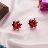 Pull Bows Creative Xmas Earrings Star Ribbon Star Lace Ribbon Earrings  New Year