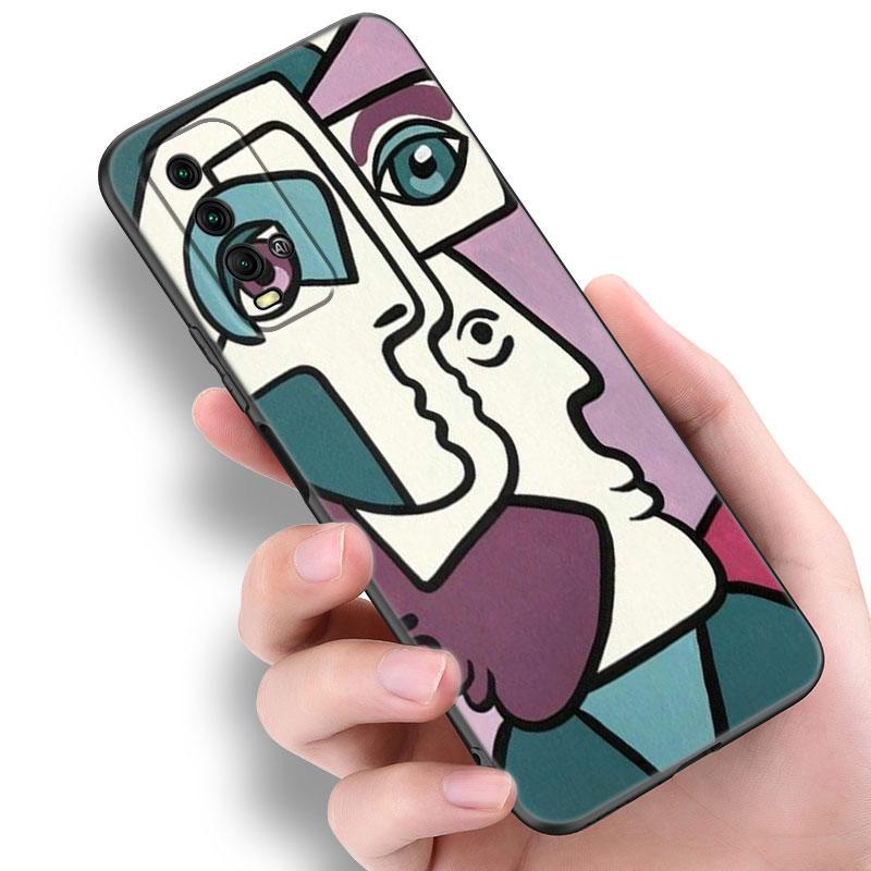 Picasso Abstract Art Painting Phone Case For Xiaomi Redmi Note 5 6 9T K20 K40 K50 Pro 7A 8A 9A 9C 9i 10A 10C A1 S2 Black Cover