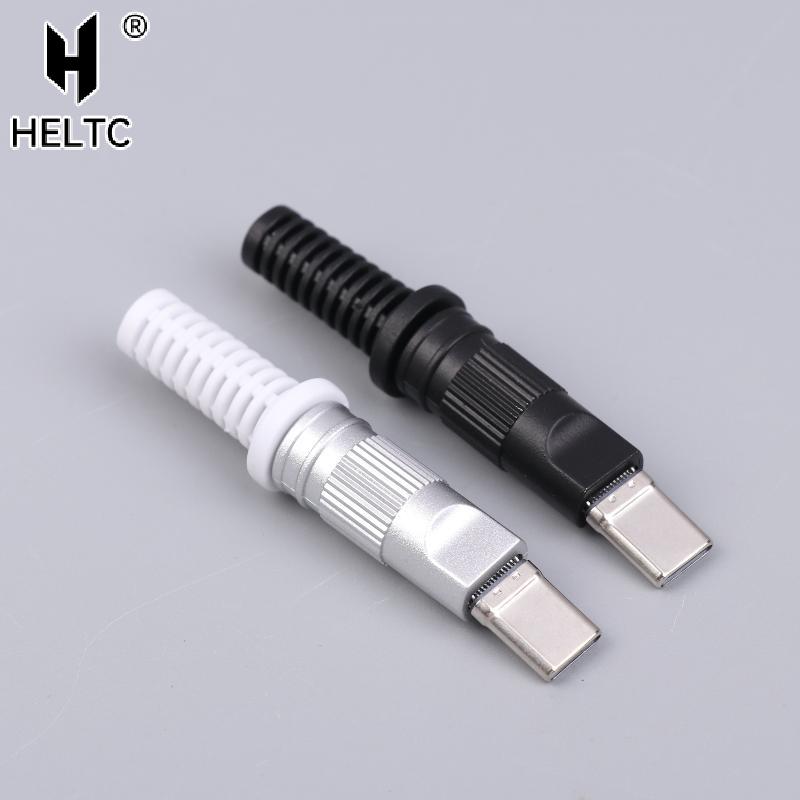 2/5 шт. USB3.1 24-контактный Type-C штекер 5 паяных контактов для быстрой зарядки мобильного телефона C-C с контактной площадкой для пайки CC Ремонт DIY Дата-разъем