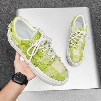 Женская обувь ручной работы с оборками и мелким цветочным узором, классические парусиновые туфли, мужские кроссовки для пар, джинсовая обувь для женщин, Zapatillas Mujer