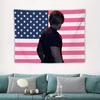 Тактический Персонаж LLeon Флаг США Гобелен Вирусная Игровая Эстетика Полиэстер Настенное Полотно для Спальни Гостиной