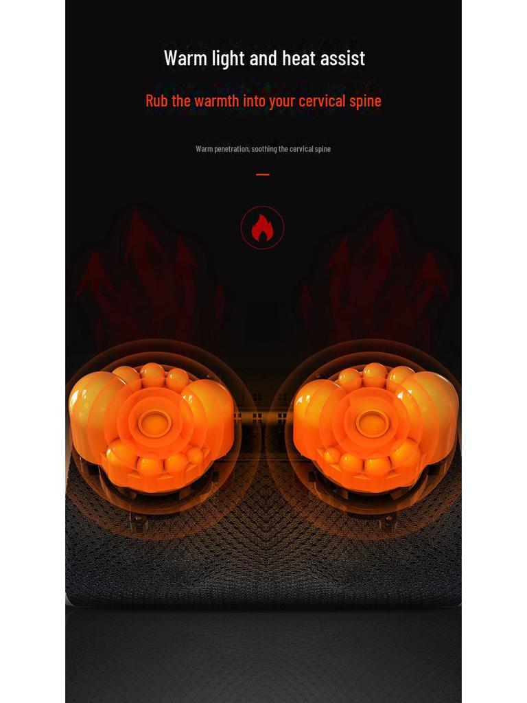 Умная многозонная массажная подушка: Поддержка поясницы для шеи, талии, спины, плеч, домашнего отопления