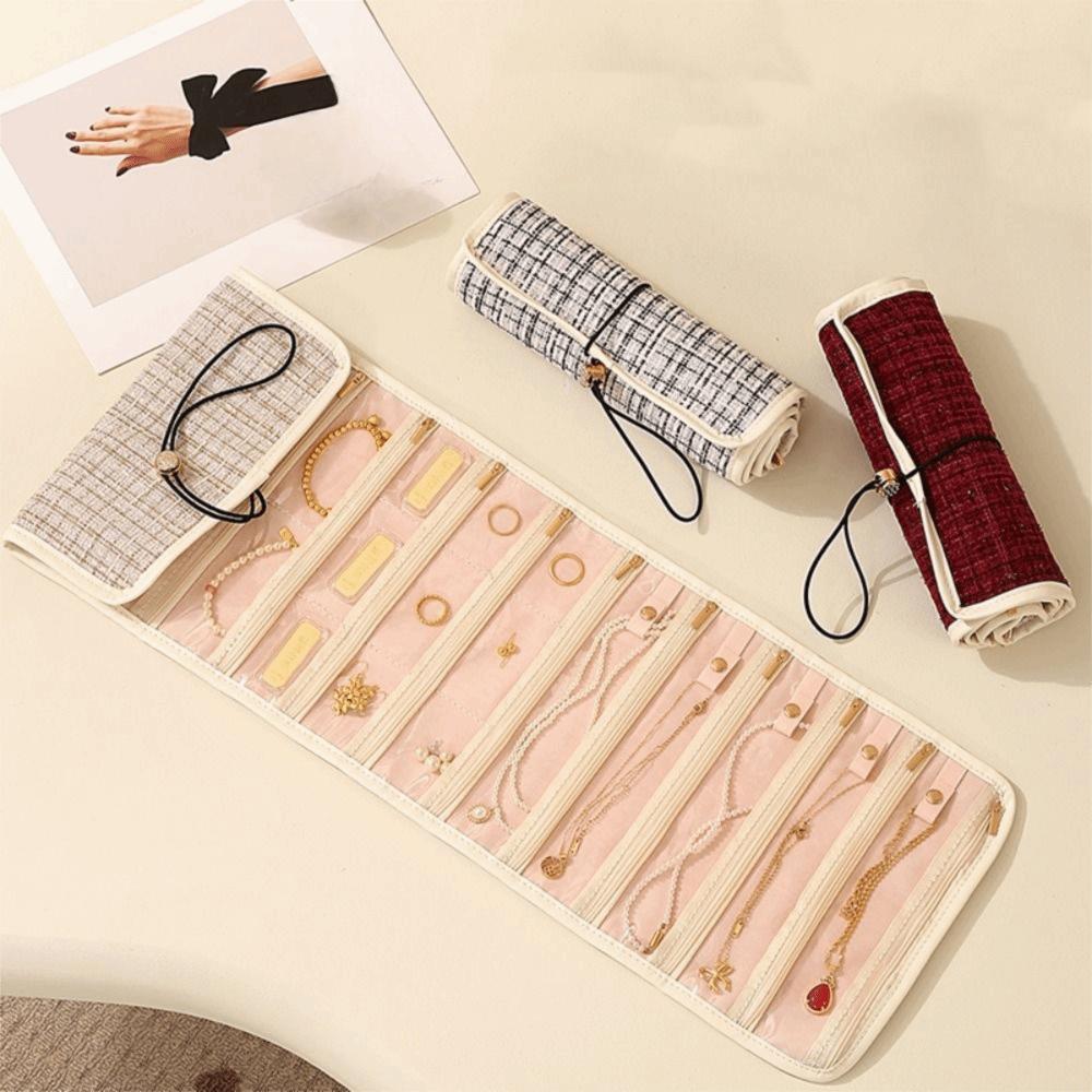 Многослойная складная сумка для украшений Складная сумка для хранения украшений Кольца Браслет