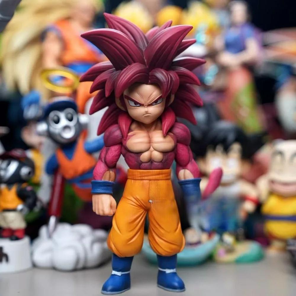 Аниме Dragon Ball DAIMA Фигурка Супер Сайян 4 Гоку Веджета Фигурка Действия ПВХ Коллекционная Статуя Модель Игрушка Подарки 15.5-16.5см