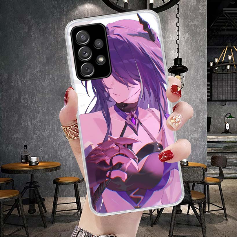 Чехол для телефона Honkai Star Rail Acheron для Samsung Galaxy A71 A51 A41 A31 A21S A11 A70 A50 A40 A30 A20E A10S A20S A6 A7 A8 A9 + Sof