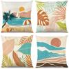 Summer Hot Style Ocean Style Pillow Beach Shell Pattern Blue Pillow Case Home Sofa Pillow Case Cushion Cover