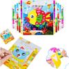 10 dona Multfilm Rangli EVA 3D Ko'pikli Stiker Puzzle DIY O'yin Bolalar Tug'ilgan Kuni Sovg'asi Ko'p naqshli Erta O'rganish Ta'lim O'yinchoqlari