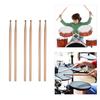 3 Pair 5A Maple Drum Sticks with Carry Bag for Drum Playing