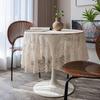 American Ins Wind Party White Lace Retro Hollow Round Tablecloth Tablecloth Spot