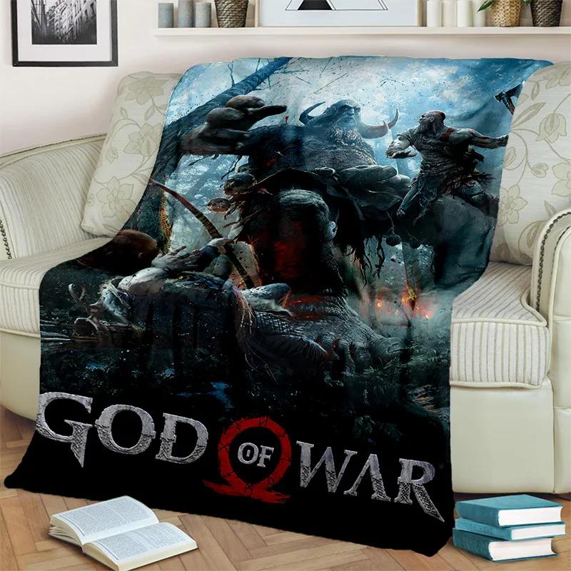 3D God of War Games Gamer Kratos HD одеяло, мягкое одеяло для дома, спальни, кровати, дивана, пикника, путешествия, офиса, одеяло, детское одеяло