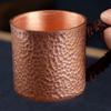 Винтажная кружка из чистой меди, Ручка-плетенка с молотковой текстурой, 100 мл, Кружка для завтрака, молока, кофе, Ручная работа, Стакан для чая, Посуда для напитков, Посуда