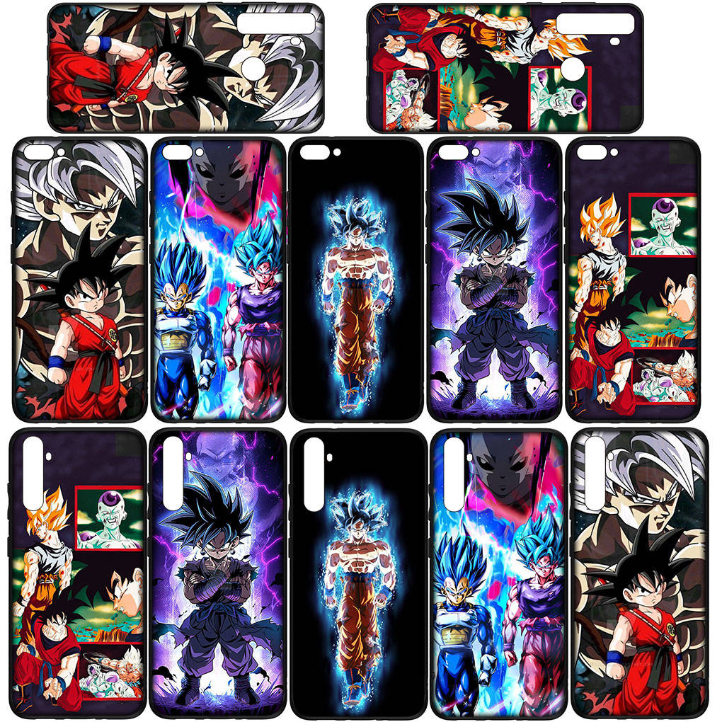 Чехол для телефона Samsung Galaxy S24 S23 iPhone 15 14 Xiaomi Redmi Note 13 12 11 8 10 9 Pro Max X XR OPPO A15 Huawei Comics Dragon Ball Goku DragonBall