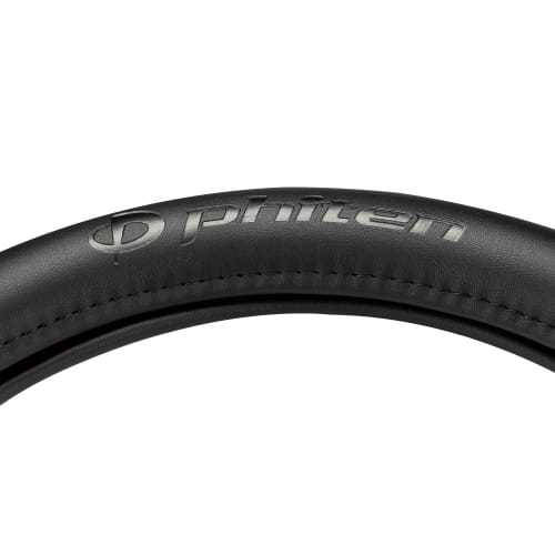 BONFORM Phiten Leather Steering Cover Made of Aqua Titanium Handle Cover S Black Drive Steering Cover Phiten 6799-01BK