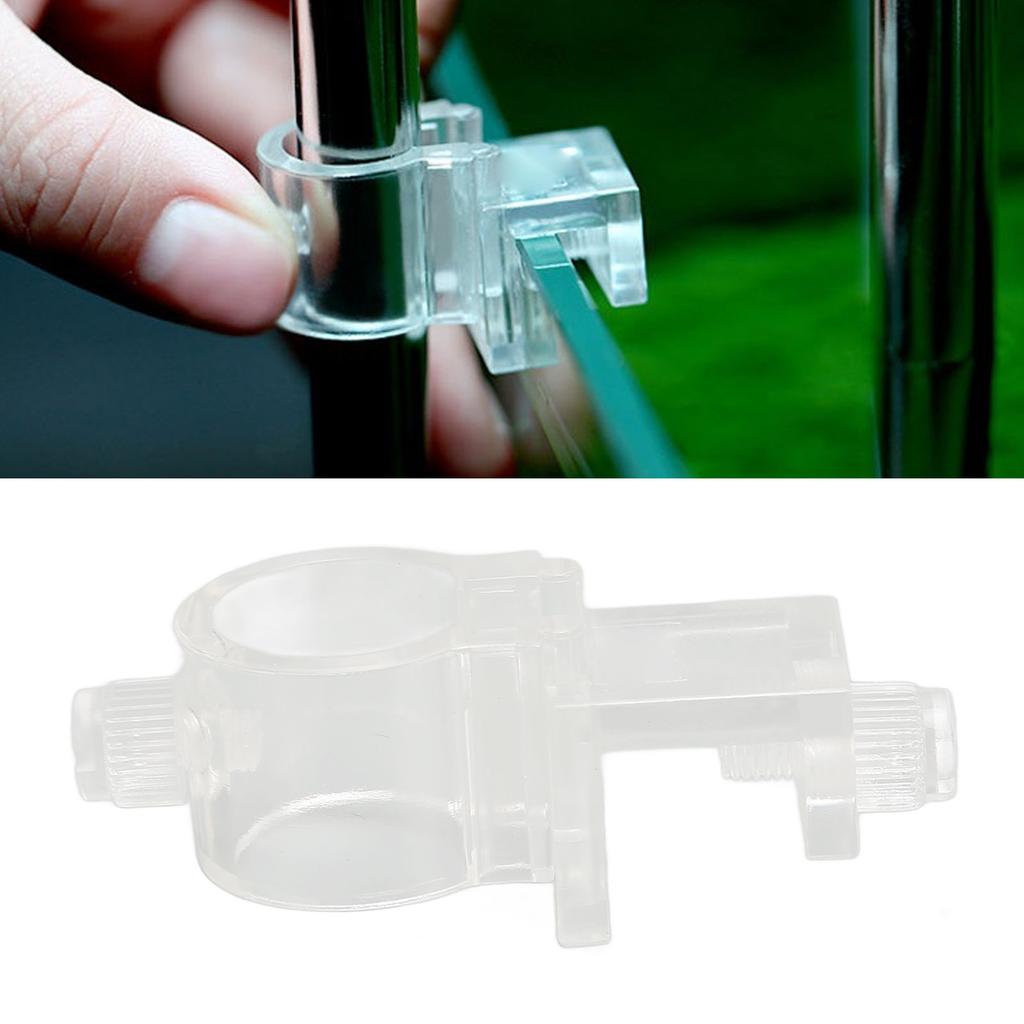 Aquarium Hose Clamp Transparent Split Type Plastic Water Pipe Fixing Clip for Fish