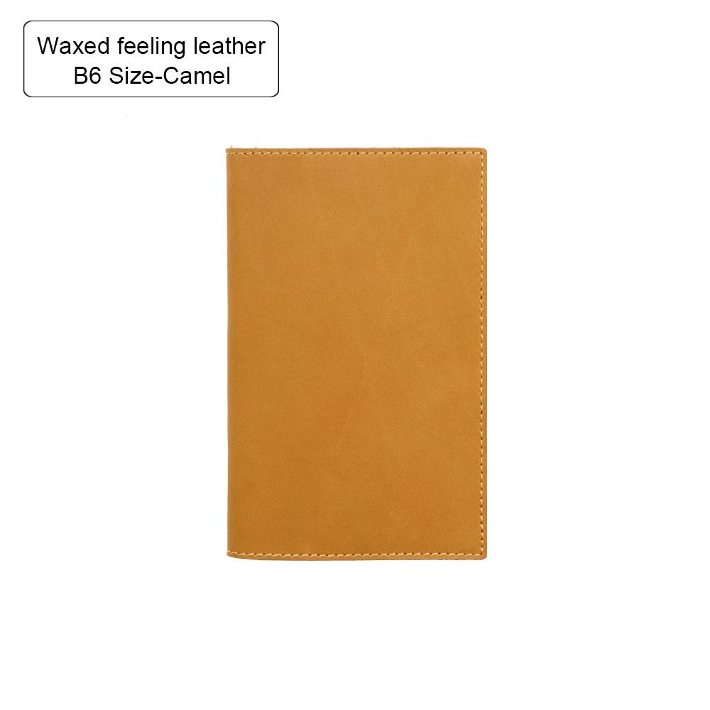 100% Genuine Leather Cover A5A6B6 Sketchbook Planner with Grid Blank Insert Retro Notebooks and Journals Diary Cover Stationery