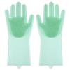 Silicone Kitchen Cleaning Gloves Thicken Dish Washing Gloves Portable Dishwashing Cleaning Gloves