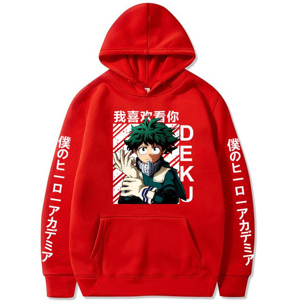 Толстовки с длинными рукавами с рисунком японского аниме «My Hero Academia» Смешная толстовка Bakugou Katsuki Мужская мода Harajuku Уличная одежда