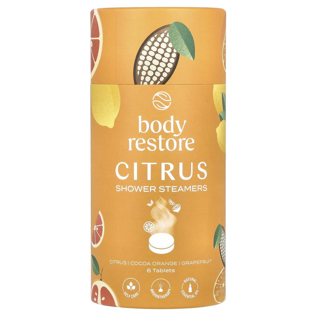 Body Restore Shower Steamer, Citrus, 6 Tablets, 5.3oz