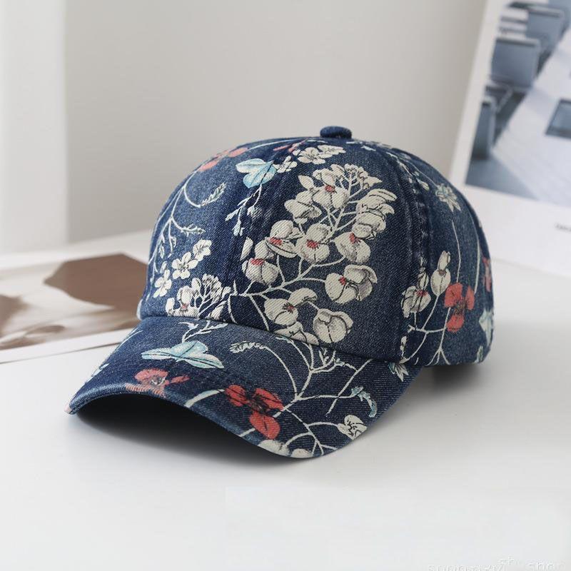 Ковбойская шляпа женская весенне-осенняя модная бейсболка с принтом мягкая кепка