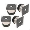 5cm Height Stainless Steel Furniture Kitchen Feet Legs 2inch Round Cabinets, Sofa, Tables, Pack of 4