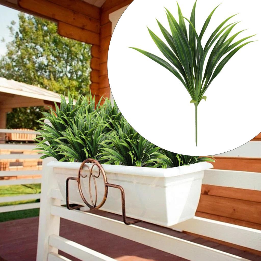 Artificial Grass Plant Faux Greenery Plant Planters Decor Home Decor with Ground