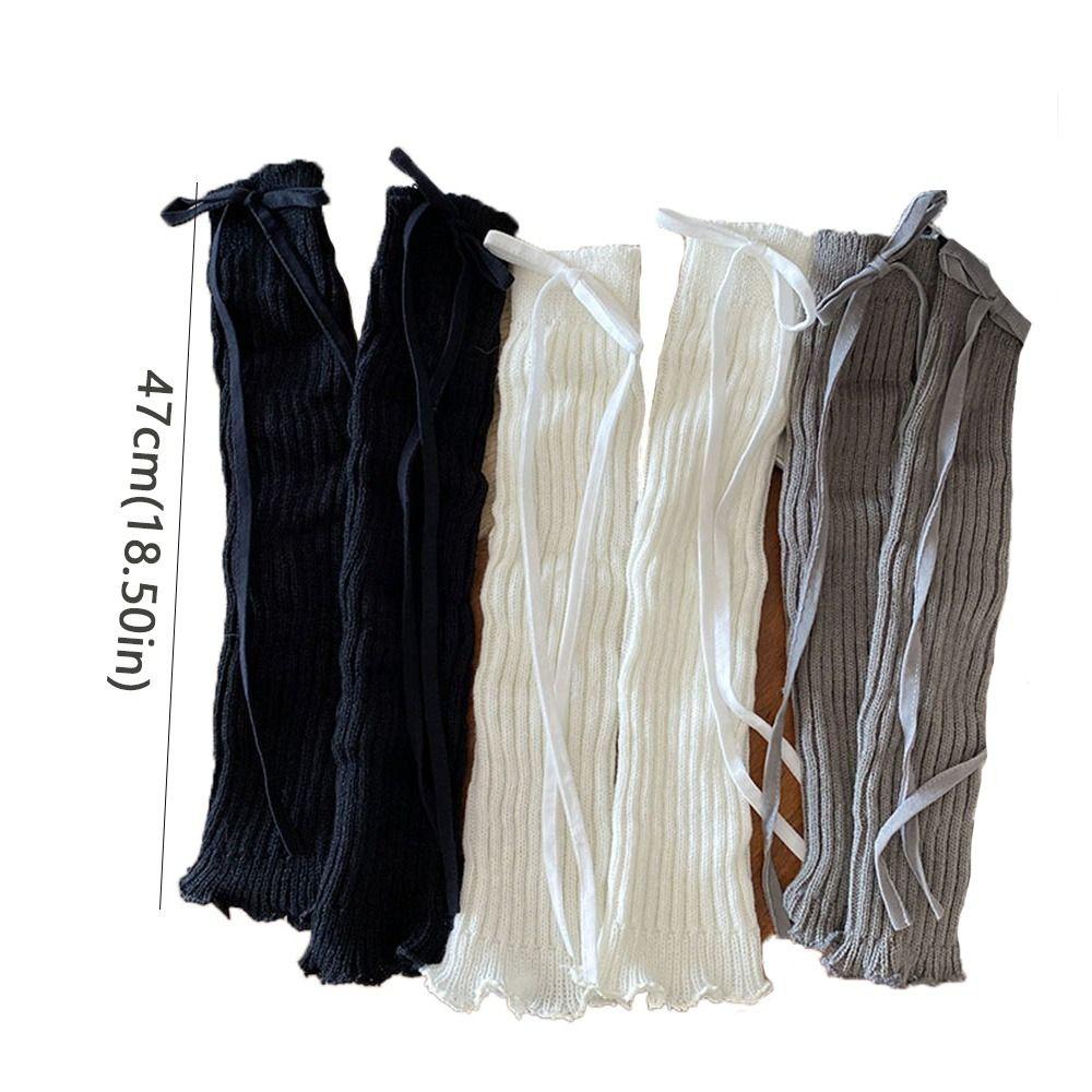 Эластичные чехлы на ноги Вязаные носки в стиле Лолиты Корейский стиль Детские кружевные гетры Зимний сезон