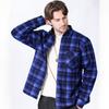 Мужские зимние фланелевые куртки-рубашки с подкладкой из шерпы, с длинным рукавом, на пуговицах, флисовые рубашки для мужчин, повседневная теплая клетчатая терморубашка с карманами