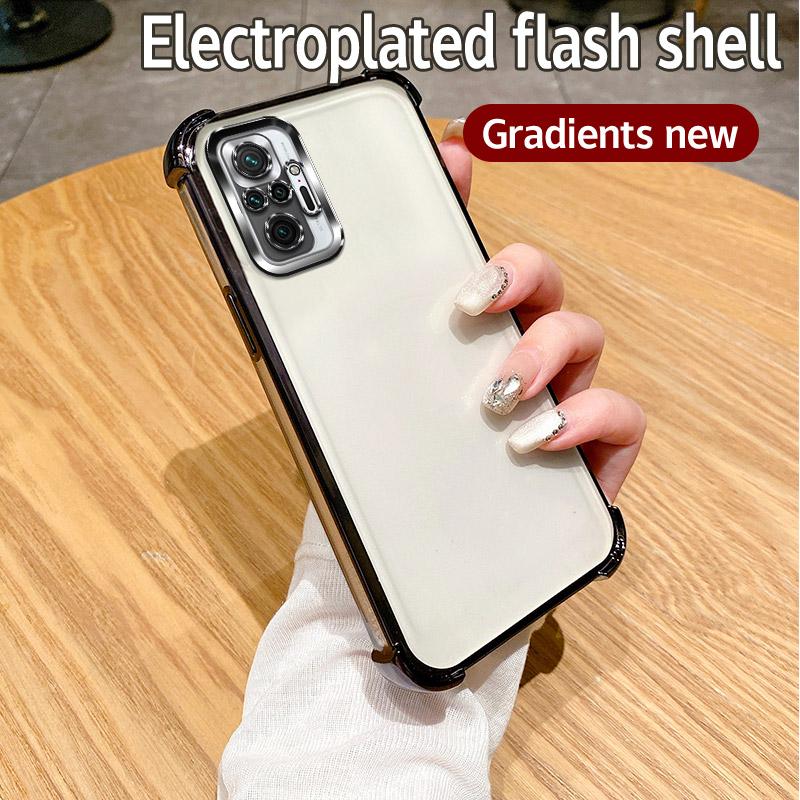 Чехол для Xiaomi Redmi Note10 Pro Чехол для телефона Redmi Note 10 Pro Max с блестящим покрытием, силиконовый объектив камеры, мягкая задняя крышка