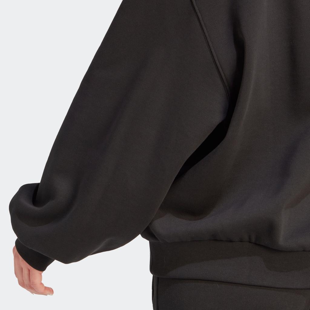 adidas Originals SS23 Толстовка Adicolor 70-х годов в стиле ретро с тремя полосками и свободным кроем, женские топы черного цвета IK7869