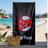 David Bowie Custom Beach Towel, Print Your Name Text Lightweight Absorbent Towel for Swimming Travel