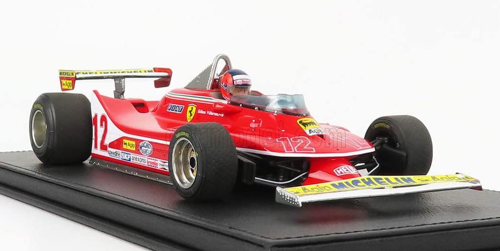 GP REPLICAS Масштаб Ferrari F1 312 T4 Гран-при Нидерландов 1979 Жиль Вильнёв Ferrari GILLES VILLENEUVE GP002CN Ограниченная серия 500 экземпляров 1/18 #12
