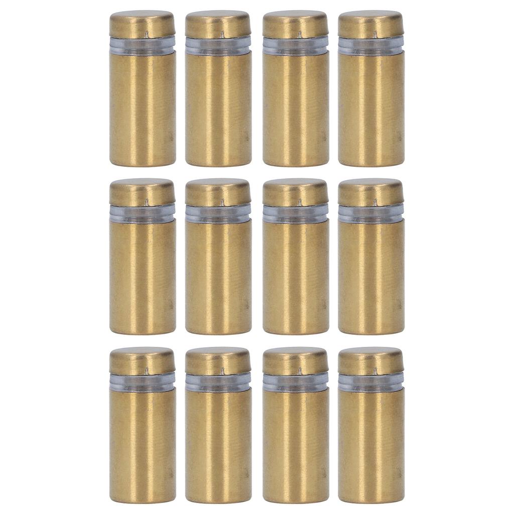 12Pcs Stainless Steel Standoff Screws Wall Sign Advertising Nails Hardware for Acrylic 12x25mm