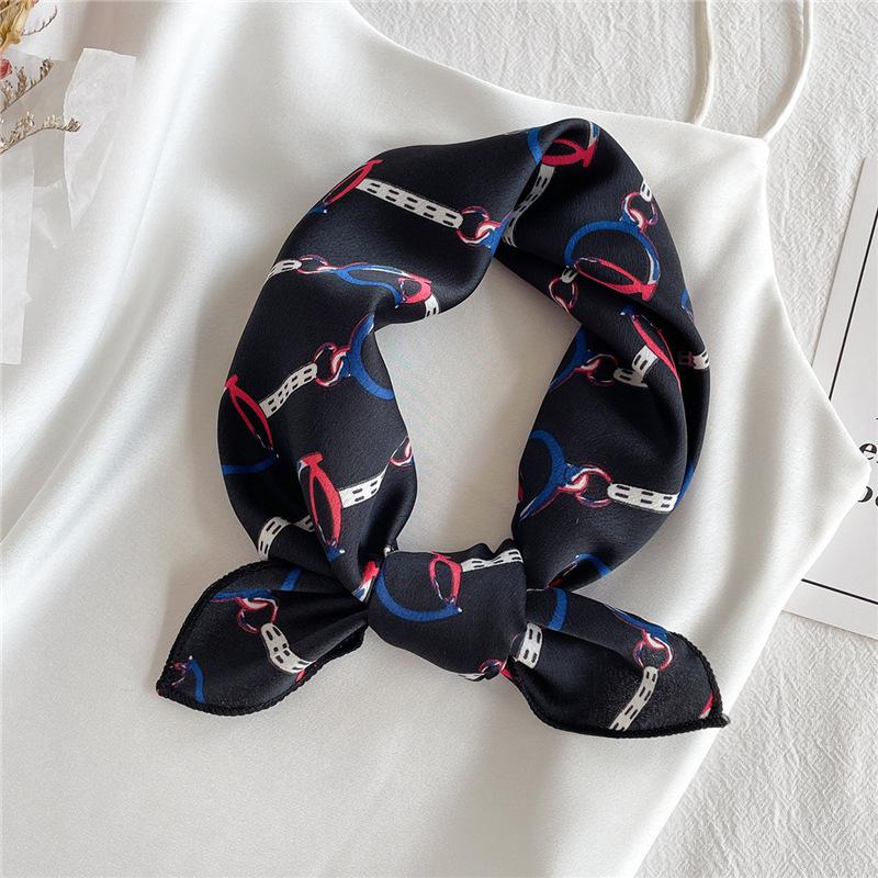 50 * 50cm Spring And Autumn Silk Scarves Versatile Decoration Professional Small Square Scarves Neck Protection Binding Bag