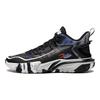 Баскетбольные кроссовки Li Ning Kids с цветным блоком и логотипом, нескользящие, с низким верхом, детские кроссовки черного цвета YKBU068-7
