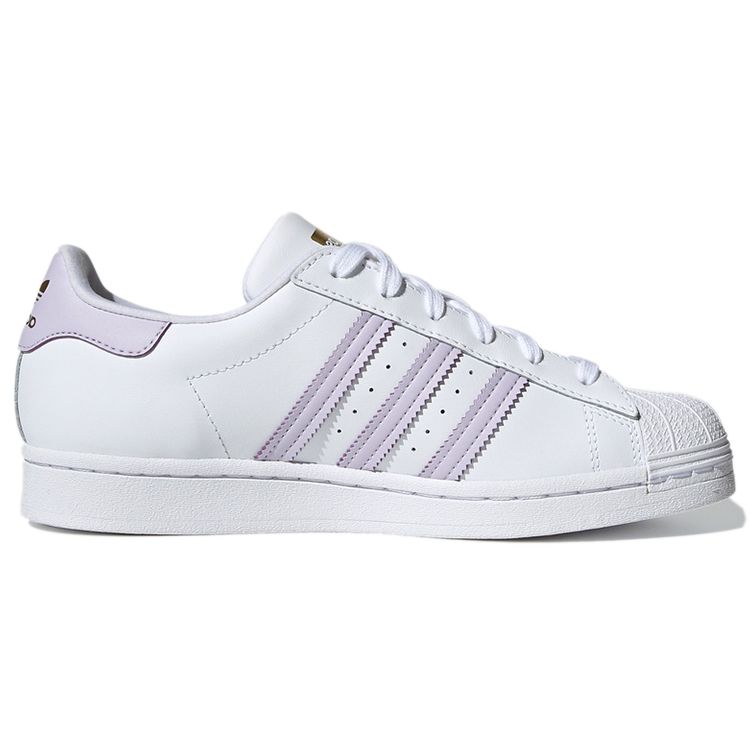 Adidas Женские кроссовки Superstar White Purple Tint Cloud-White Matte-Gold GZ8143