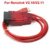 Renolink V2.10 Renolink V2.11 для Renault Программатор ЭБУ Ключ ЭБУ Согласование UCH Кодирование приборной панели eeprom и flash
