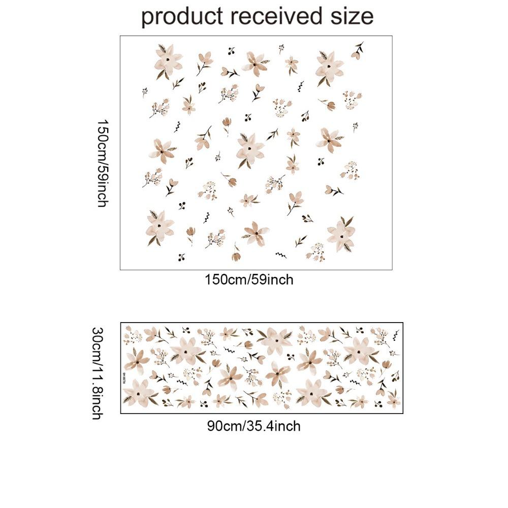 Акварельные цветы Наклейки на стену Сделай сам Настенное искусство Новые декоративные наклейки Украшение для дома