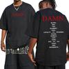 Damn Kendrick Lamar T Shirt Men's Pglang Mr Morale & The Big Steppers Album Tracklist T-shirt Hip Hop Gothic Oversized Tshirts